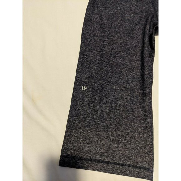 LULULEMON CROPPED LEGGINGS Size 4 - Gray/DarkBlue - Picture 7 of 9